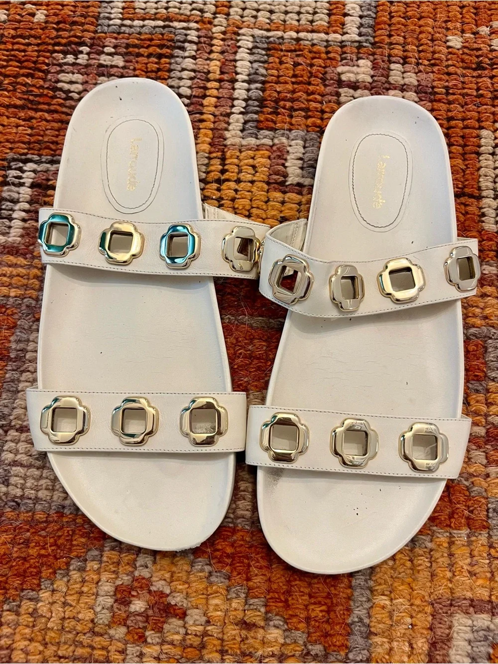 Larroudé Milan Slide Sandals size 11